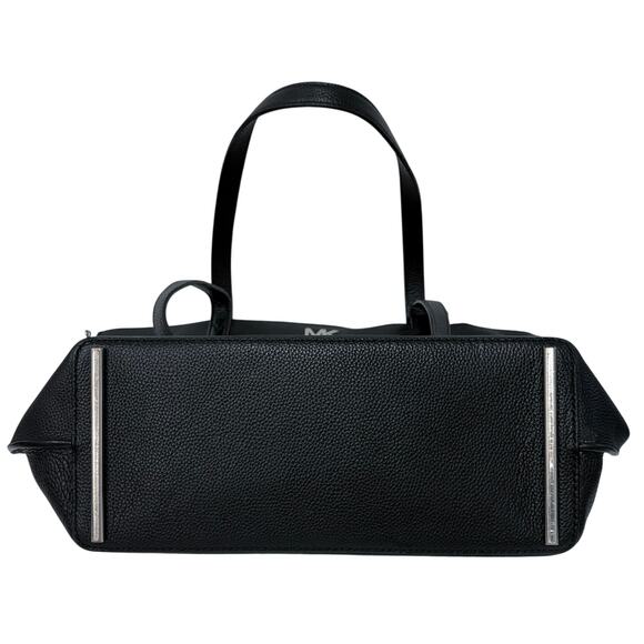 MICHAEL KORS Black Leather Tote Bag - “Ana” - Perfect Lux Designer Everyday Bag! - Picture 7 of 11